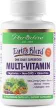 Paradise Herbs Earth&#39;s Blend, ORAC Energy Greens, Multivitamin, with Iron, Vegan - £10.78 GBP