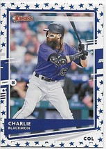 2020 Donruss Independence Day #66 Charlie Blackmon NM-MT Rockies - $2.37