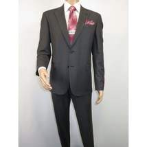 Men Suit BERLUSCONI Turkey 100% Soft Italian Wool Super 180's #Ber26 Gray Plaid image 3