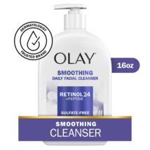 Olay Retinol 24 + Peptide Face Wash, Smoothing, Sulfate-Free, 16 fl oz(D0102HR24 - £35.58 GBP