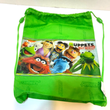 Disney Subway Kids Meal Lunch Bag Muppets Most Wanted 10.5x9&quot; Drawstring 2014 - £5.32 GBP
