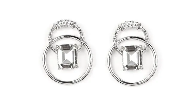 Primary image for Paparazzi Dangerously Dapper White Post Earrings - New