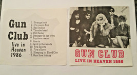 GUN CLUB LIVE IN HEAVEN CD ARTWORK RARE *ARTWORK ONLY!!* NO CD - $9.55