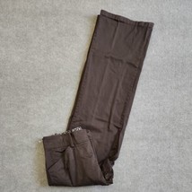 Lee Natural Straight Leg Chino Pants Womens 8 Brown Cotton Stretch - £17.12 GBP