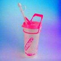 VTG Subway Pink Travel Refill To-Go Cup Pepsi RETRO 80s 90s Whirley USA refill - £23.18 GBP