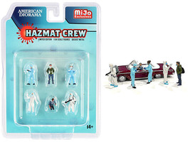 Hazmat Crew 6 piece Diecast Figurine Set for 1/64 Scale Models American Diorama - £18.80 GBP