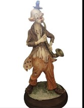 Vintage Pucci Arnart Hobo Clown 11&quot; Figurine Statue playing Saxophone Ho... - $12.87