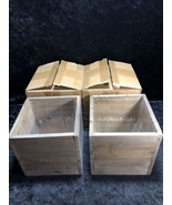 CYS EXCEL 2 PCS 6&quot; Cube Planter Box with Removable Plastic Liner - $24.74