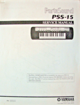 Yamaha PSS-15 Porta Sound Keyboard Service Manual Booklet - £7.72 GBP