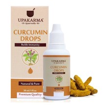 Upakarm Ayurveda Curcumina Curcuma Estratto Gocce 30 ML Naturale Salute - £22.30 GBP