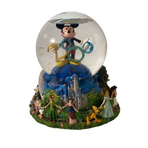 VTG Disney Y2K Mickey 2000 Rotating Musical Snow Globe (Flawed Read Desc) - $34.65