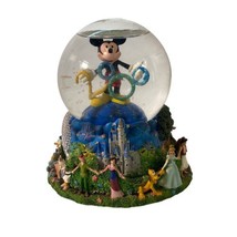 VTG Disney Y2K Mickey 2000 Rotating Musical Snow Globe (Flawed Read Desc) - £27.15 GBP