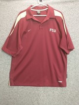 Nike Team FSU Shirt Mens Sphere Dry Polo Seminoles Football NCAA - £16.41 GBP