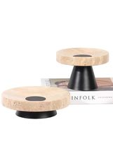 Modern Travertine Marble Tray Set  Designer Fruit Plates, Living Room, ... - $208.89 CAD