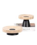 Modern Travertine Marble Tray Set  Designer Fruit Plates, Living Room, ... - $209.10 CAD