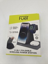 FUEL 3-in-1 Foldable Wireless Charging Station - Gray Open Box - £36.33 GBP