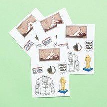 4x Packs Of Culturefly Seinfeld Stickers/Sticker Sheets New In Package - €12,19 EUR