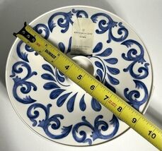 Classic Retro Tortilla Warmer BlueWhite Melamine Server Container W/ Lid... - $22.72