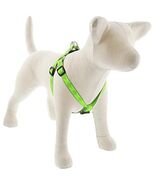 Lupine Reflective Step in Dog Harness 3/4&quot; Wide Green Diamond with 20-30... - $51.99 CAD