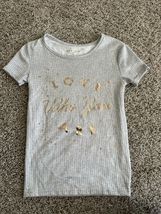 Danskin Now Girls Gray Short Sleeve T-shirt Pull Over Size 6 - €6,84 EUR