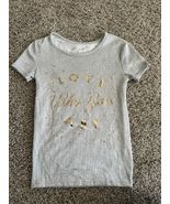 Danskin Now Girls Gray Short Sleeve T-shirt Pull Over Size 6 - €6,86 EUR