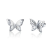 BAMOER Insect Collection 925 Silver Butterfly Dream Exquisite Stud Earrings for  - £16.07 GBP