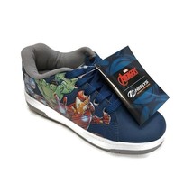 HEELYS Marvel Avengers Skate Shoes Youth Size 6 Womens 7 HES10506 Iron Man Blue - £29.98 GBP