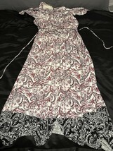 Est. 1946 Cold Shoulder Maxi Dress 14/16W Paisley Print Boho Style - $15.97