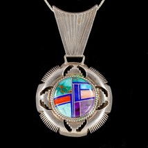 Pendentif En Inlay En Argent Sterling De Phillip Sanchez 45,4 Gr - €267,62 EUR