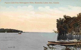 Pigeon Lake from Bobcaygeon River Kawartha Lakes Ontario Canada postcard - £5.03 GBP