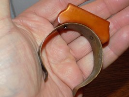 Vintage Pinmaster Wristlet Metal and Catalin Deco Pin Magnet - $84.15