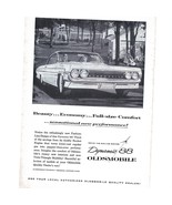 Dynamic 88 Oldsmobile Rocket Engine 1960s Vintage Print Ad 9 inch - £7.46 GBP