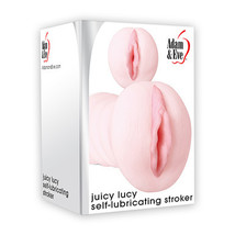 Adam &amp; Eve Juicy Lucy Self-Lubricating Stroker Beige - £42.78 GBP