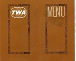 TWA Trans World Airlines Hearty Appetite Menu 1956 Fricandeau of Veal  - £37.54 GBP