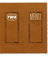 TWA Trans World Airlines Hearty Appetite Menu 1956 Fricandeau of Veal  - £37.37 GBP