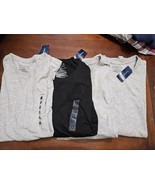 3 pk Club Room Men's Crew Short Sleeve Solid T-Shirt- 2 Gray,  1 Black Large NWT - $26.95 CAD
