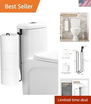 Black Bathroom Toilet Paper Roll Holder for 3 Roll Tissue, Brushed Nicke... - $19.95