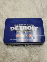 You Gotta Know Detroit Sports Card Trivia Game Lions Tigers Red Wings Pistons - £11.08 GBP