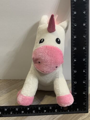 Peekaboo Toys Plushie Unicorn White Pink - $7.60