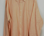 Johnston &amp; Murphy Tailored Fit XXL Dress Shirt Cotton Modern Striped Col... - $24.70