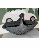 Antique American Primitive Hand-Woven Melon Buttocks Basket - $39.99