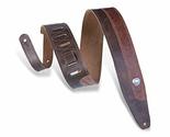 Levy&#39;s Leathers 2.5&quot; Veg-Tan Leather Guitar Strap with Ladder Style Heig... - £79.15 GBP