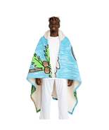 Elefante Elephant King Safari Animal Hooded Sherpa Fleece Blanket - $93.53