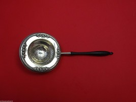 Lancaster by Gorham Sterling Silver Tea Strainer w/Ebony Handle 7 1/4&quot; Rare! - £386.97 GBP