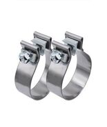2x 2.5” Exhaust Clamp For Muffler Exhaust Pipe Stainless Steel - $126.94 MXN