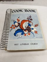 Vintage Cookbook Spiral First Lutheran Church Fargo ND Recipes Duck Grouse Deer - £31.69 GBP