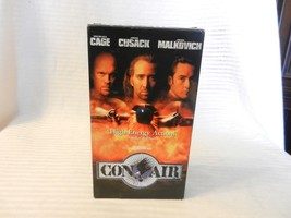 Con Air (VHS, 1997) Nicolas Cage, John Cusack, John Malkovich - $9.00