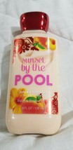 BATH AND BODY WORKS SUNSET BY THE POOL SHEA &amp; VITAMIN E BODY LOTION 8 OZ... - £12.55 GBP