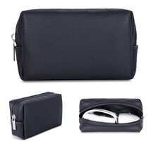 Electronic Organizer Mouse Power Bank Cable Storage Bag Waterproof Leath... - $7.82