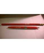 Coca Cola Pen &amp; Pencil Red Gold Bond Delux - $4.60